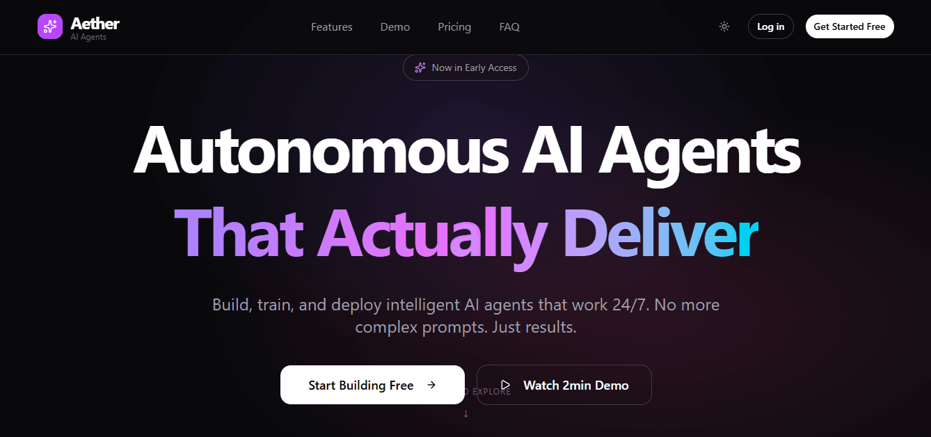 AI Agent Template screenshot