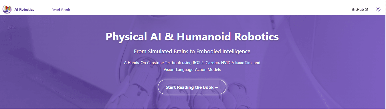 AI-Native Book: Physical AI & Robotics screenshot