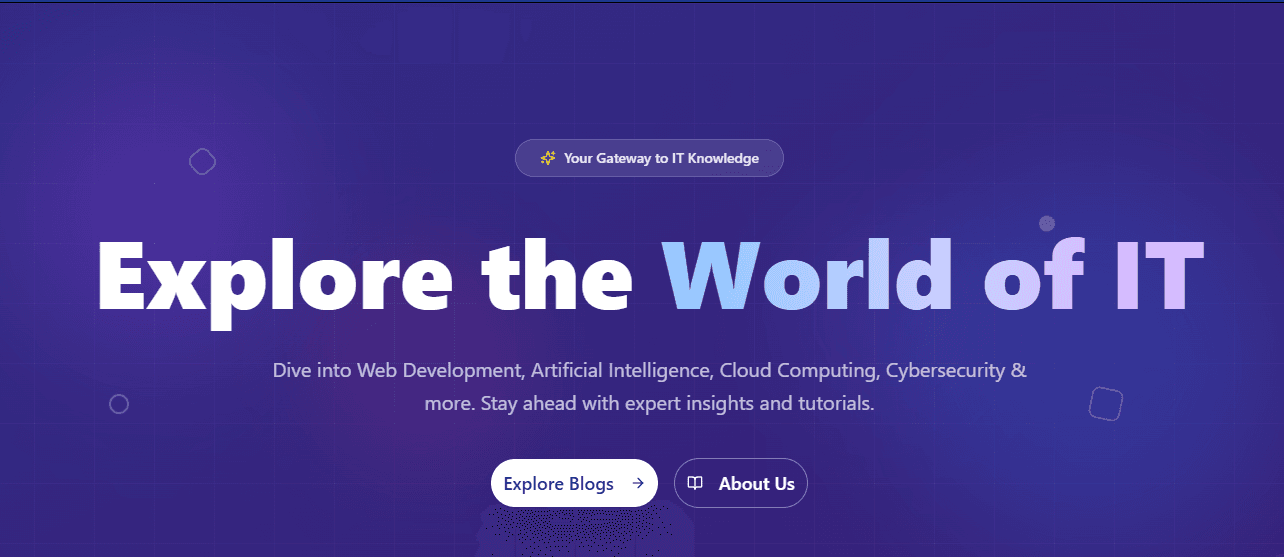 IT Blog Platform screenshot