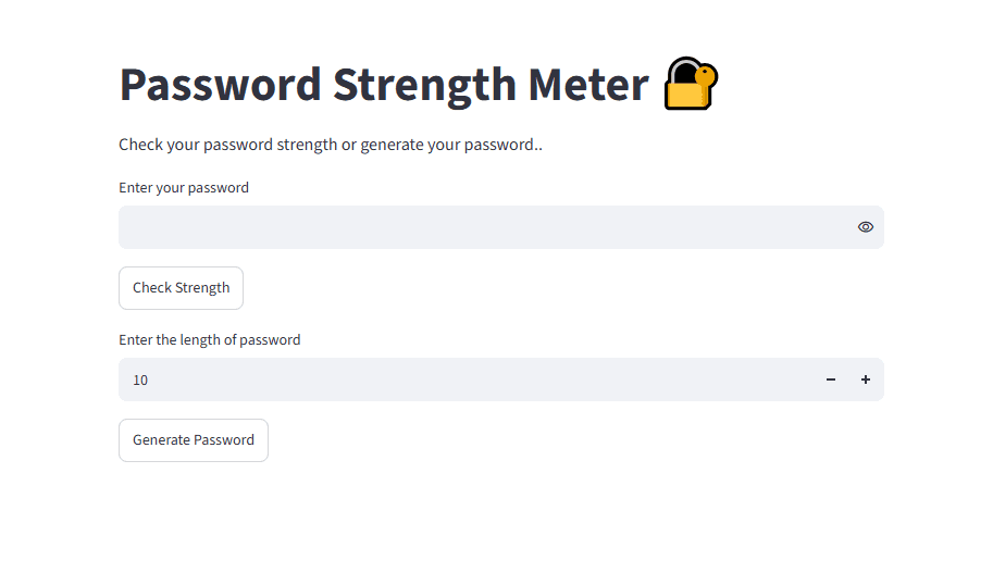 Password Strength Meter screenshot